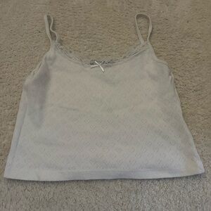 Pointelle Heart Tank Top